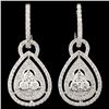 Image 1 : 14K Gold 1.28ctw Diamond Earrings