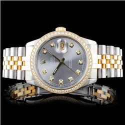 Rolex DateJust 18K/SS 1.50ct Diamond Watch