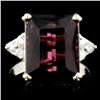 Image 1 : 14K Gold 7.92ct Tourmaline & 0.23ctw Diamond Ring