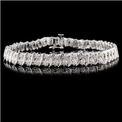 14K White Gold 2.00ctw Diamond Bracelet