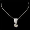 Image 2 : Platinum 1.64ctw Diamond Pendant