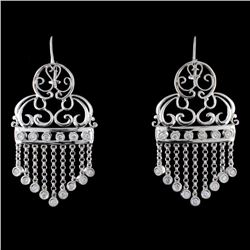 18K White Gold 0.51ct Diamond Earrings