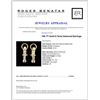 Image 3 : 14K TT Gold 0.74ctw Diamond Earrings