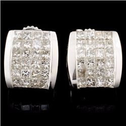 14K Gold 1.56ctw Diamond Earrings