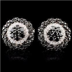 14K Gold 1.78ctw Fancy Diamond Earrings