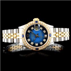 Rolex DateJust 18K/SS 1.00ct Diamond Ladies Watch