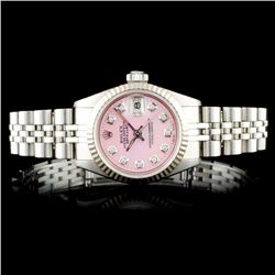 Rolex DateJust 18K & SS Ladies Wristwatch