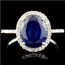 14K Gold 2.12ct Tanzanite & 0.48ctw Diamond Ring