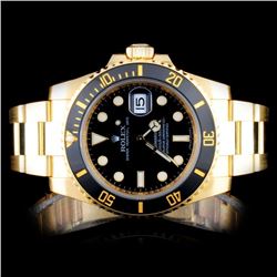 Rolex 18K YG Submariner Men's Watch