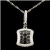 Image 1 : 14K Gold 1.12ctw Fancy Color Diamond Pendant