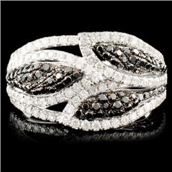 14K Gold 1.28ctw Fancy Color Diamond Ring