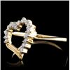 Image 2 : 10K Yellow Gold 0.25ctw Diamond Ring