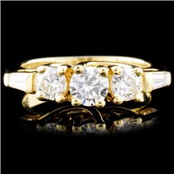 18K Gold 1.16ctw Diamond Ring