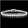 Image 1 : ^18k White Gold 12.00ct Diamond Tennis Bracelet
