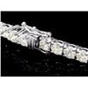 Image 2 : ^18k White Gold 12.00ct Diamond Tennis Bracelet