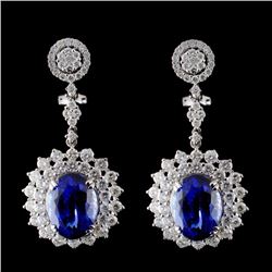 18K White Gold 14.96ct Tanzanite & 5.74ct Diamond