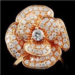 18K Rose Gold 1.01ctw Diamond Ring
