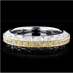 18K Two-Tone 0.72ctw Diamond Ring