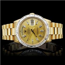 Rolex Day-Date Men's 3.50ct Diamond Wristwatch