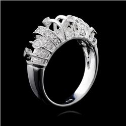 18K White Gold 0.89ct Diamond Ring