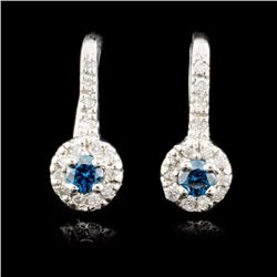 14K Gold 0.30ctw Fancy Color Diamond Earrings