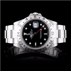 Rolex SS Explorer II Men's Wristwatch