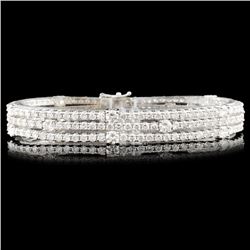 18K Gold 11.00ctw Diamond Bracelet