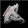 Image 3 : 18K Gold 8.62ct Tourmaline & 4.56ctw Diamond Ring