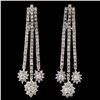 Image 1 : 14K White Gold 3.50ctw Diamond Earring