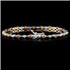 Image 2 : 14K White Gold 2.12ctw Fancy Color Diamond Bracele