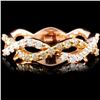 Image 1 : 14K Gold 0.50ctw Fancy Color Diamond Ring