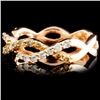 Image 2 : 14K Gold 0.50ctw Fancy Color Diamond Ring
