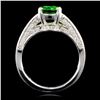 Image 2 : 14K Gold 1.74ct Tsavorite & 0.45ctw Diamond Ring