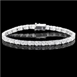 ^18k White Gold 8.70ct Diamond Bracelet