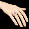 Image 3 : 14K Gold 1.82ct Tanzanite & 1.03ctw Diamond Ring