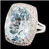 Image 2 : 18K Gold 13.87ct Paraiba Tourmaline & 1.04ctw Diam