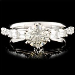 18K White Gold 1.50ctw Diamond Ring