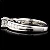 Image 3 : Solid Platinum 0.98ctw Diamond Ring