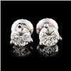 Image 1 : 14K Gold 0.72ctw Diamond Earrings