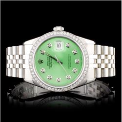 Rolex SS DateJust 1.50ct Diamond Wristwatch