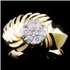 Image 1 : 14K Gold 0.37ctw Diamond Ring