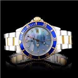 Rolex YG/SS Submariner Diamond Men's Wristwatch