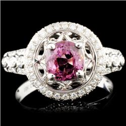 18K Gold 1.43ctw Spinel & 0.47ctw Diamond Ring