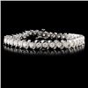 Image 1 : 14K White Gold 5.00ctw Diamond Bracelet