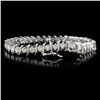 Image 2 : 14K White Gold 5.00ctw Diamond Bracelet