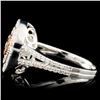 Image 4 : 14K Gold 0.99ctw Fancy Color Diamond Ring