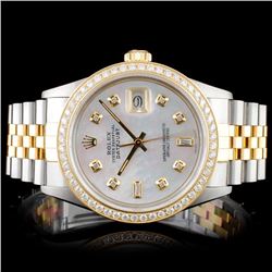 Rolex YG/SS DateJust 1.50ct Diamond Gents Wristwat