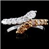 Image 1 : 14K Gold 0.85ctw Fancy Diamond Ring