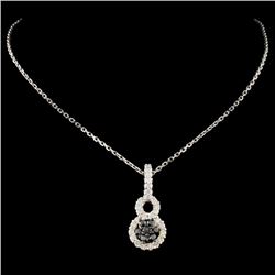 14K Gold 0.62ctw Fancy Diamond Pendant
