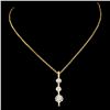Image 2 : 14K Gold 0.25ctw Diamond Pendant